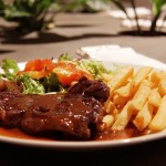 Roasted Bison Steak